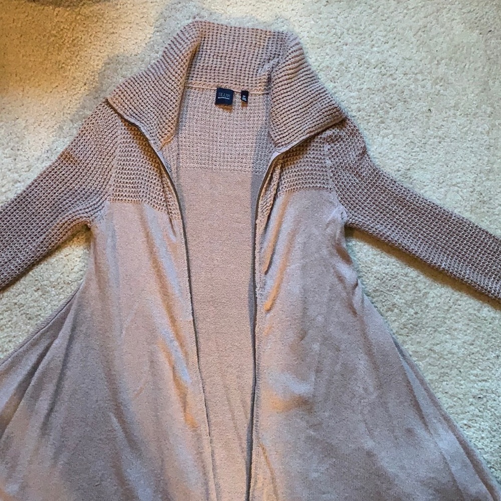 Blue Saks Fifth Avenue long women’s cardigan